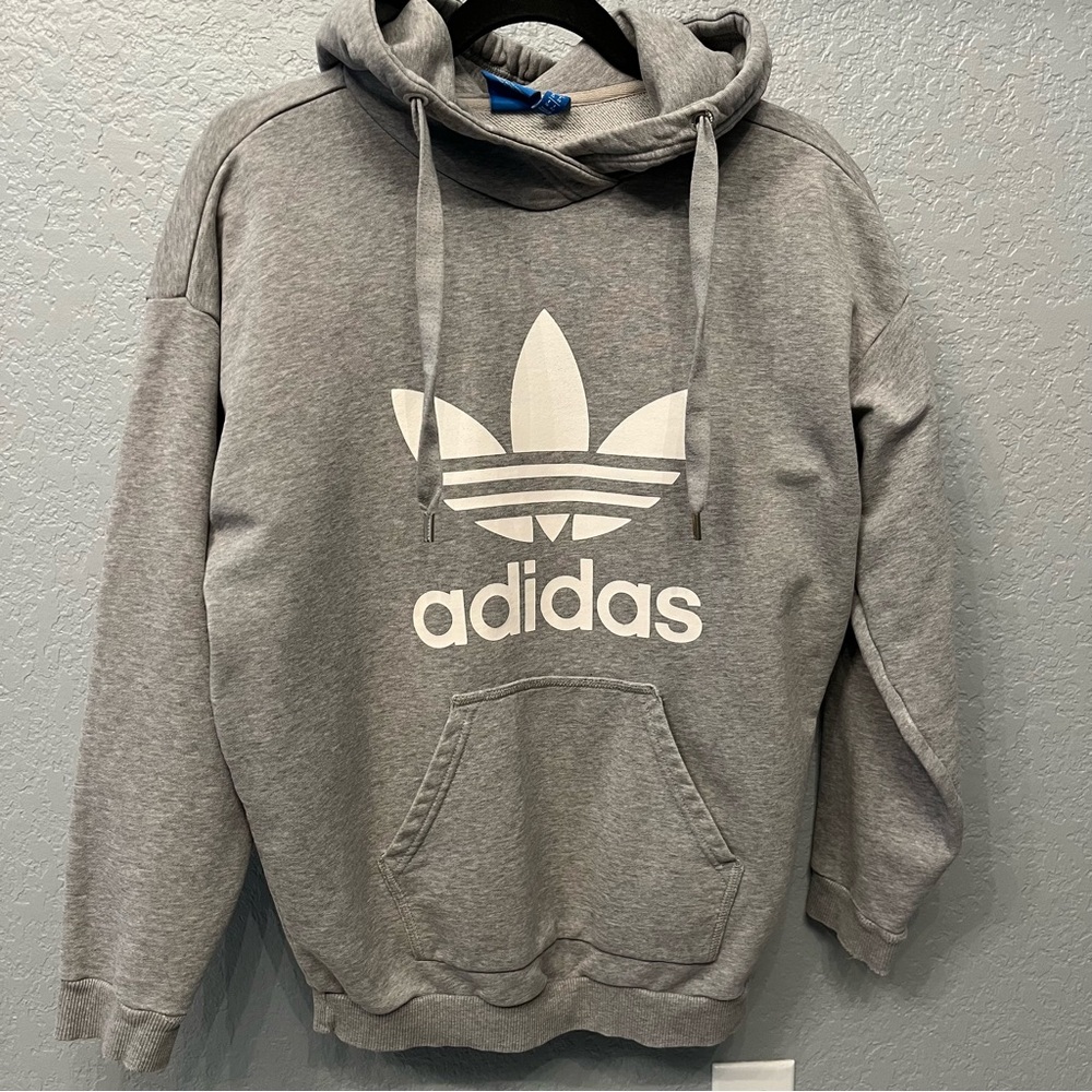 Adidas Women’s Gray Pullover Hoodie Size Small